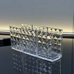 Acrylic Makeup Brush Holder Pen Organizer Box Transparent