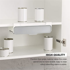 1pc Under Shelf Spice Organizer Wall Mounted Selfadhesive