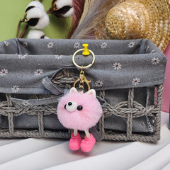 Plush Doll Bag Pendant Fur Keychain Men Boys Gift