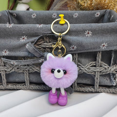 Plush Doll Bag Pendant Fur Keychain Men Boys Gift