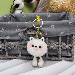 Plush Doll Bag Pendant Fur Keychain Men Boys Gift
