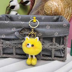 Plush Doll Bag Pendant Fur Keychain Men Boys Gift
