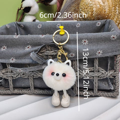 Plush Doll Bag Pendant Fur Keychain Men Boys Gift