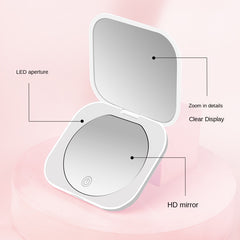 Double Sided LED Vanity Mirror 1X2X Magnification