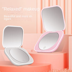 Double Sided LED Vanity Mirror 1X2X Magnification
