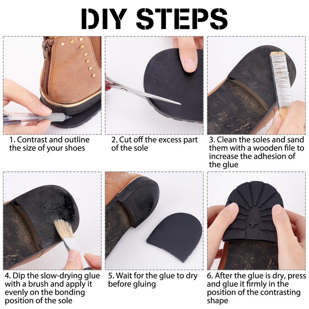 Rubber Out Sole Repair Pad for PU Leather Shoes
