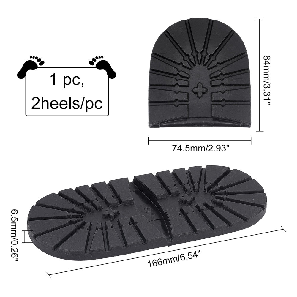 Rubber Out Sole Repair Pad for PU Leather Shoes