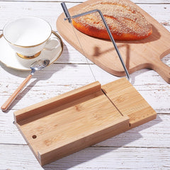 Wooden Soap Cutter DIY Soap Cutting Tool Rectangle Loaf Mould Wire Slicer Craft