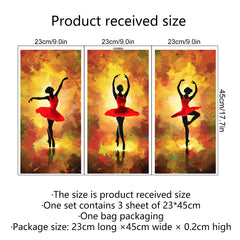 Dancing Dancer Wall Sticker One Meter Self-adhesive Room Decoration