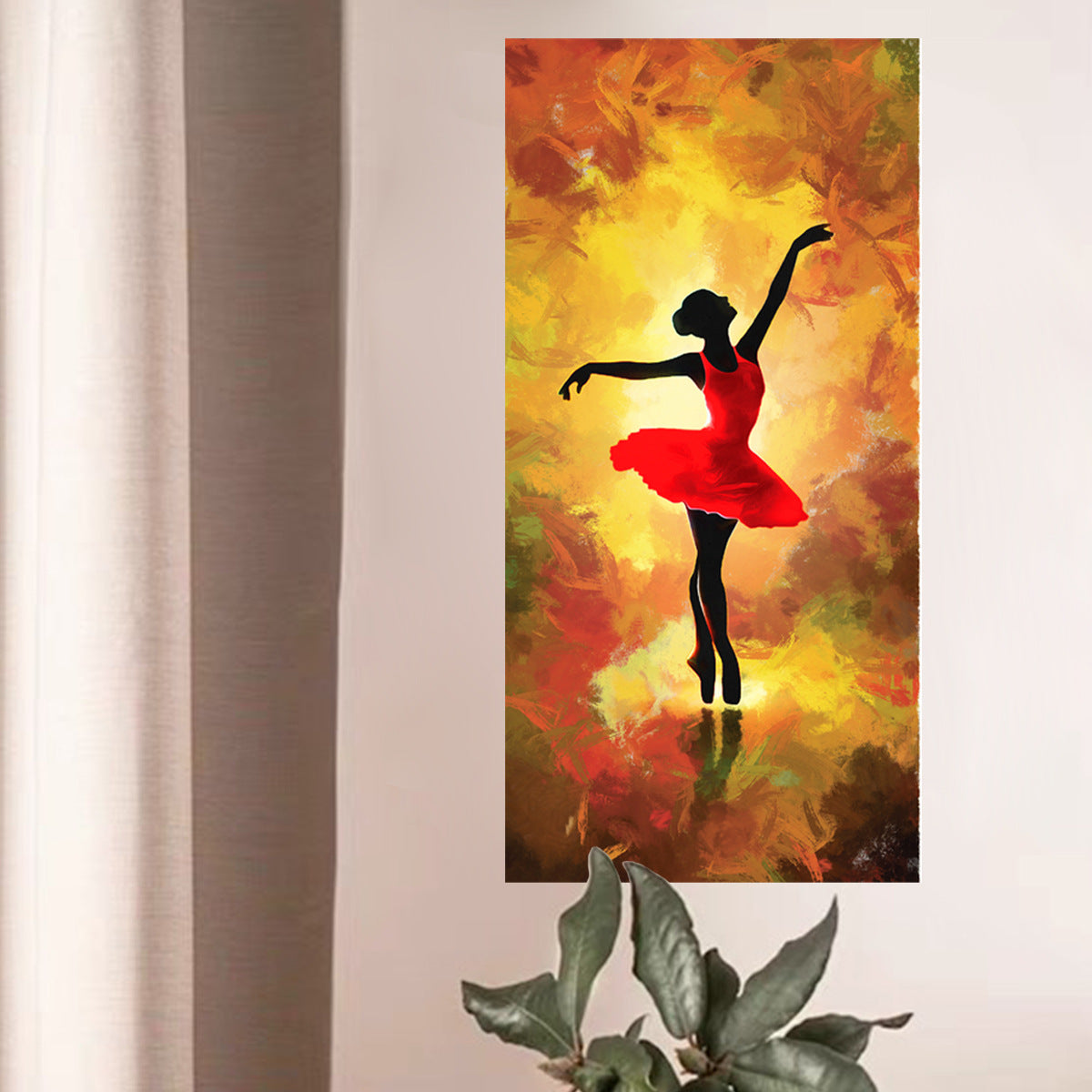 Dancing Dancer Wall Sticker One Meter Self-adhesive Room Decoration