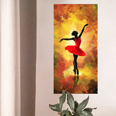 Dancing Dancer Wall Sticker One Meter Self-adhesive Room Decoration