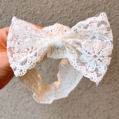 Lace Bow Headbands Hairbands Elastic Hair Accessories For Girls