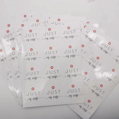 120pcs 1.5in Just In Case Stickers Hangover Kits Welcome Bags Party Gift Bags