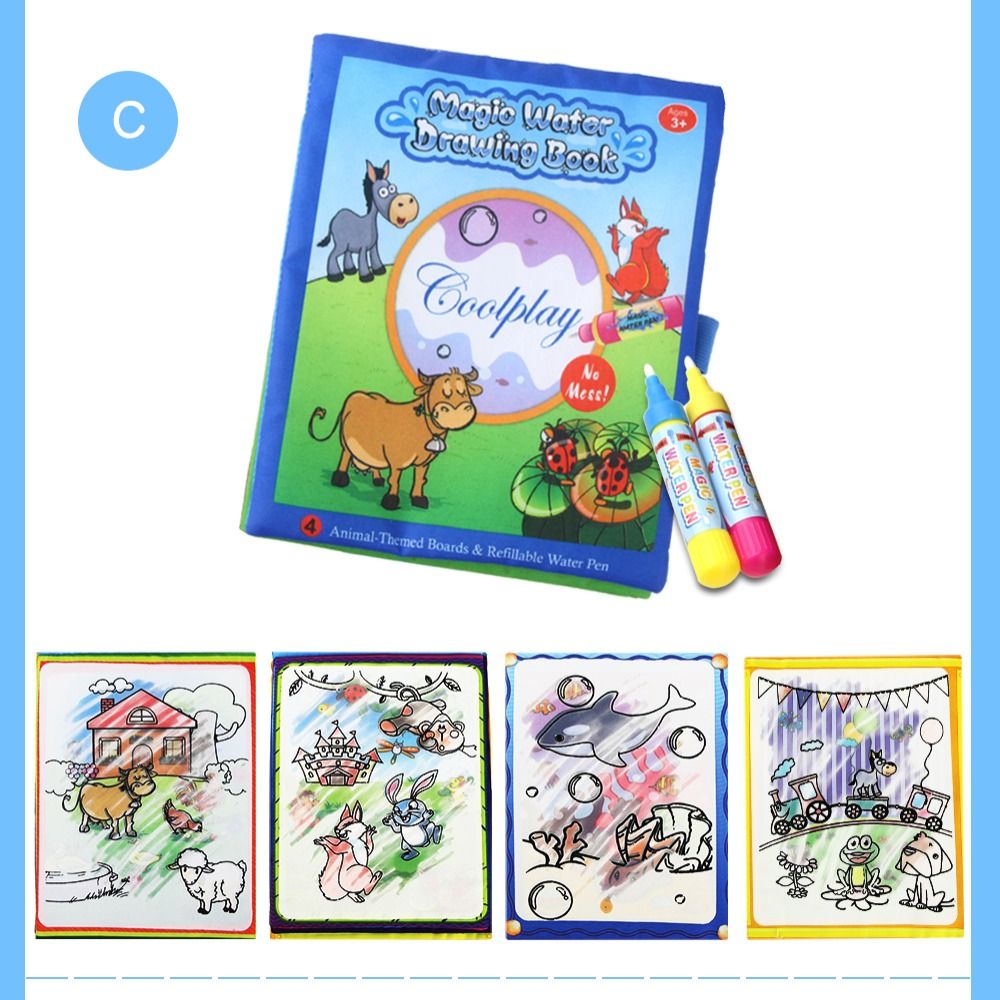 Water Canvas Magic Water Drawing Book Puzzle Toy Educational Doodle