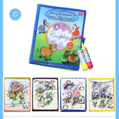 Water Canvas Magic Water Drawing Book Puzzle Toy Educational Doodle