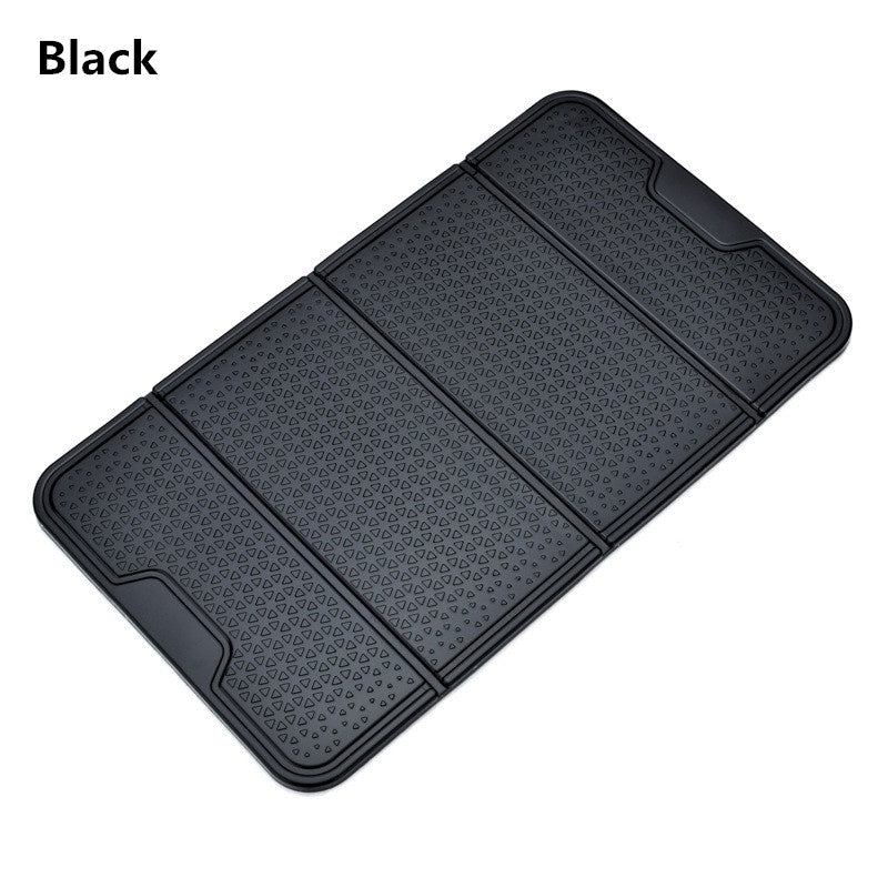 Universal Foldable Car Phone Holder with Anti Slip Mat - Dashboard Pad