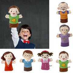 Parent Child Hand Puppet Cognition Plush Gloves