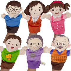 Parent Child Hand Puppet Cognition Plush Gloves