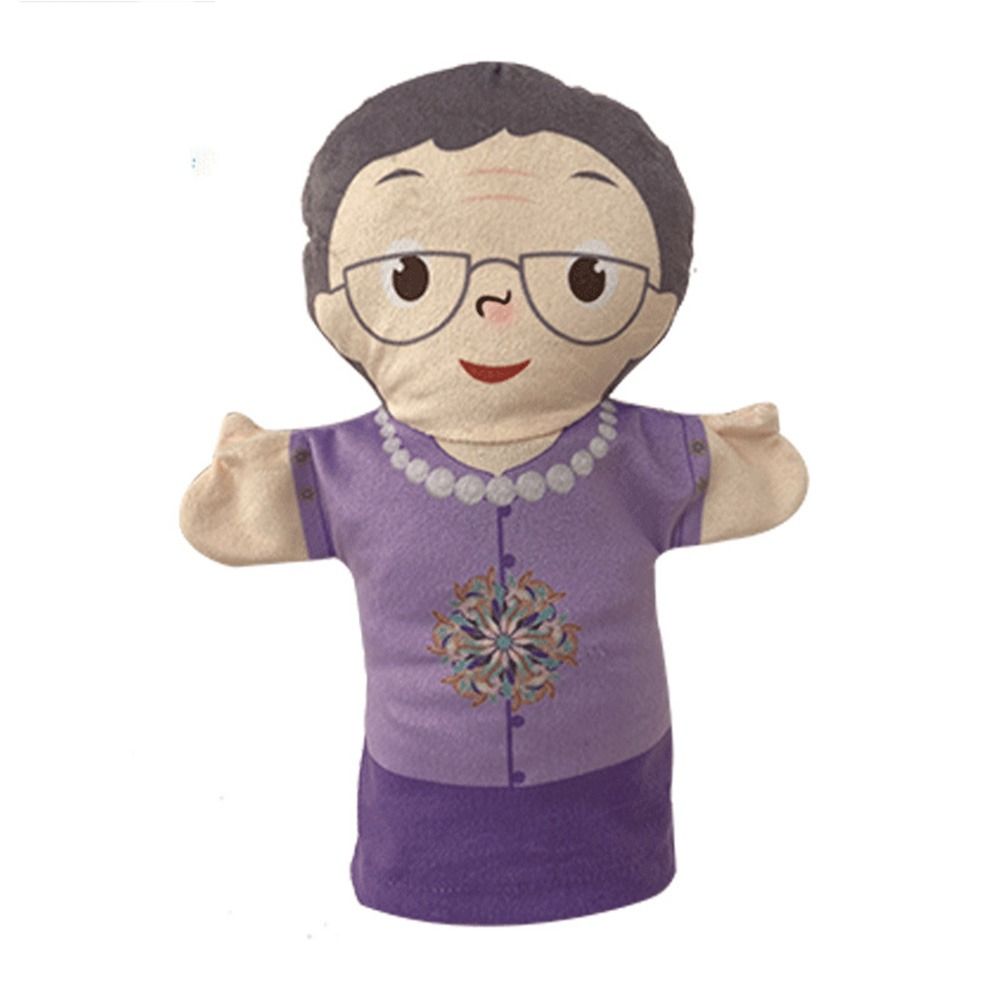 Parent Child Hand Puppet Cognition Plush Gloves
