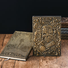 Vintage Tarot Death Notes Hardcover Relief Diary Notebooks