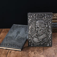 Vintage Tarot Death Notes Hardcover Relief Diary Notebooks