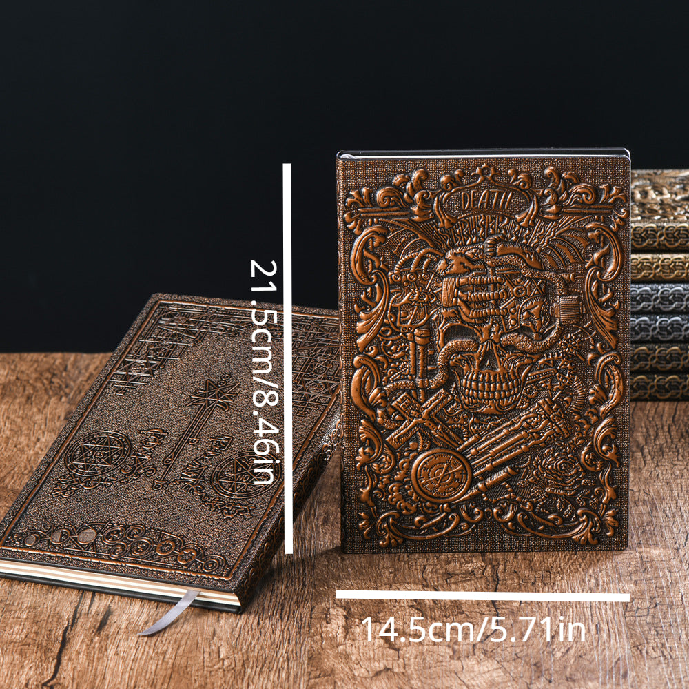 Vintage Tarot Death Notes Hardcover Relief Diary Notebooks