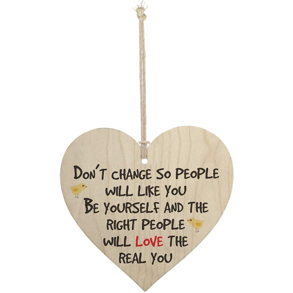 Wooden Love Plaque Friendship Gift Sign Dog Pendant Door Tag Pendant