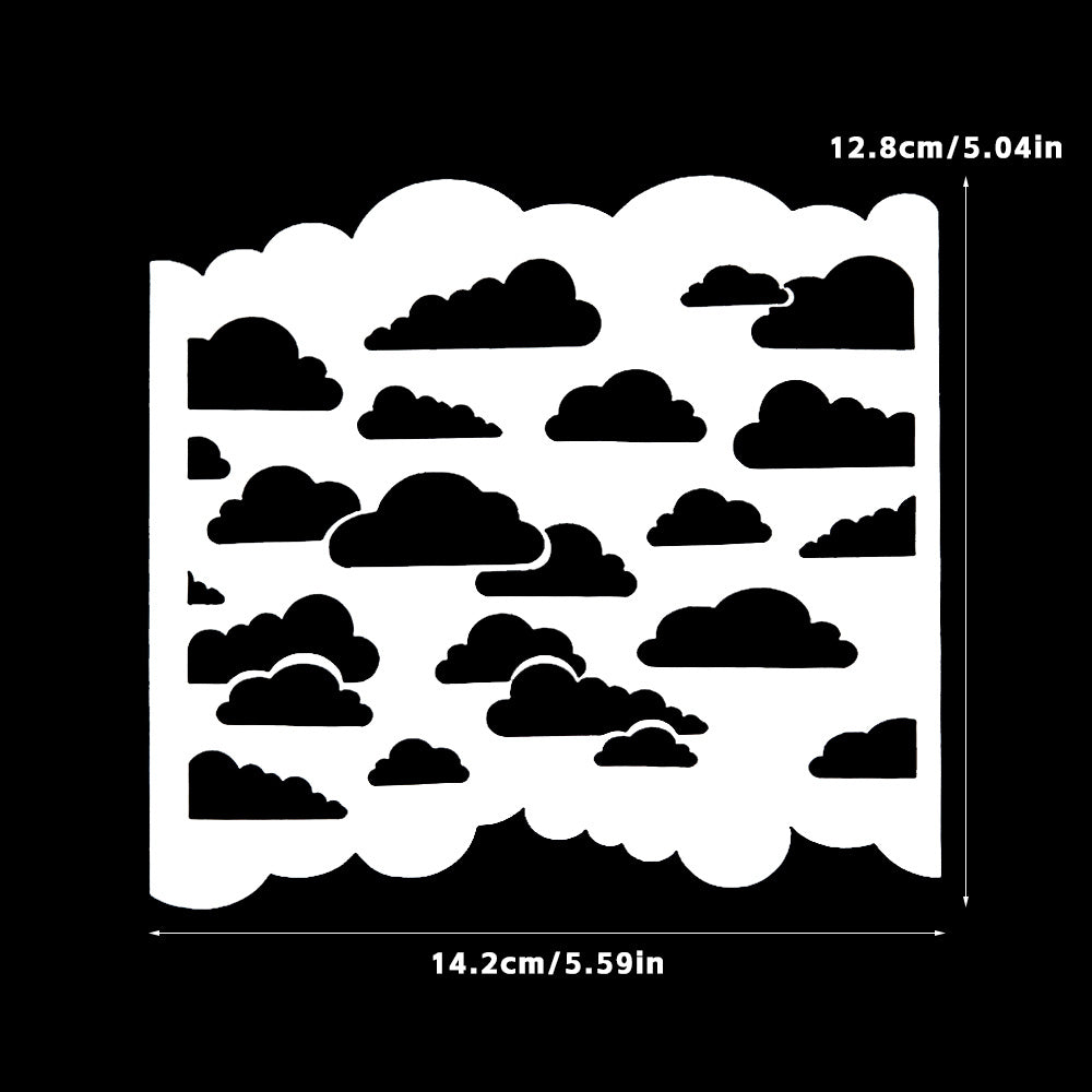 1pc Clouds Plastic Stencil For DIY Scrapbooking Embossing Background