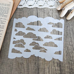 1pc Clouds Plastic Stencil For DIY Scrapbooking Embossing Background