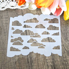 1pc Clouds Plastic Stencil For DIY Scrapbooking Embossing Background