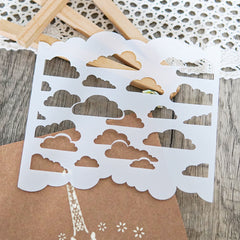 1pc Clouds Plastic Stencil For DIY Scrapbooking Embossing Background