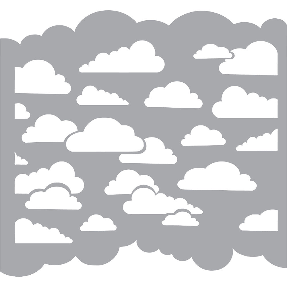 1pc Clouds Plastic Stencil For DIY Scrapbooking Embossing Background