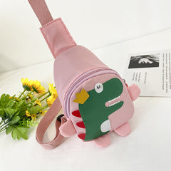 Kids Cartoon Dinosaur Chest Bag Coin Purse Hiking Shoulder Bag