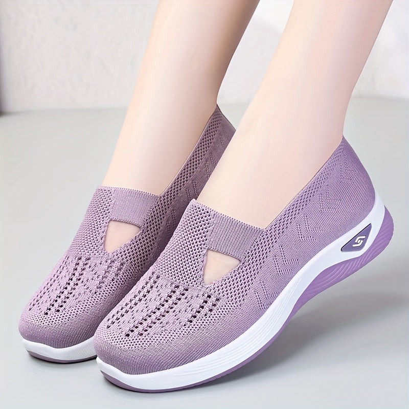 Women's Mesh Breathable Walking Shoes Low Top Casual Shoes