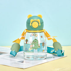 MMBABY 550ml Cartoon Water Bottle With Straw Cup