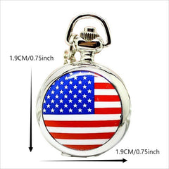Halloween US Flag Watch Antique Pocket Watch
