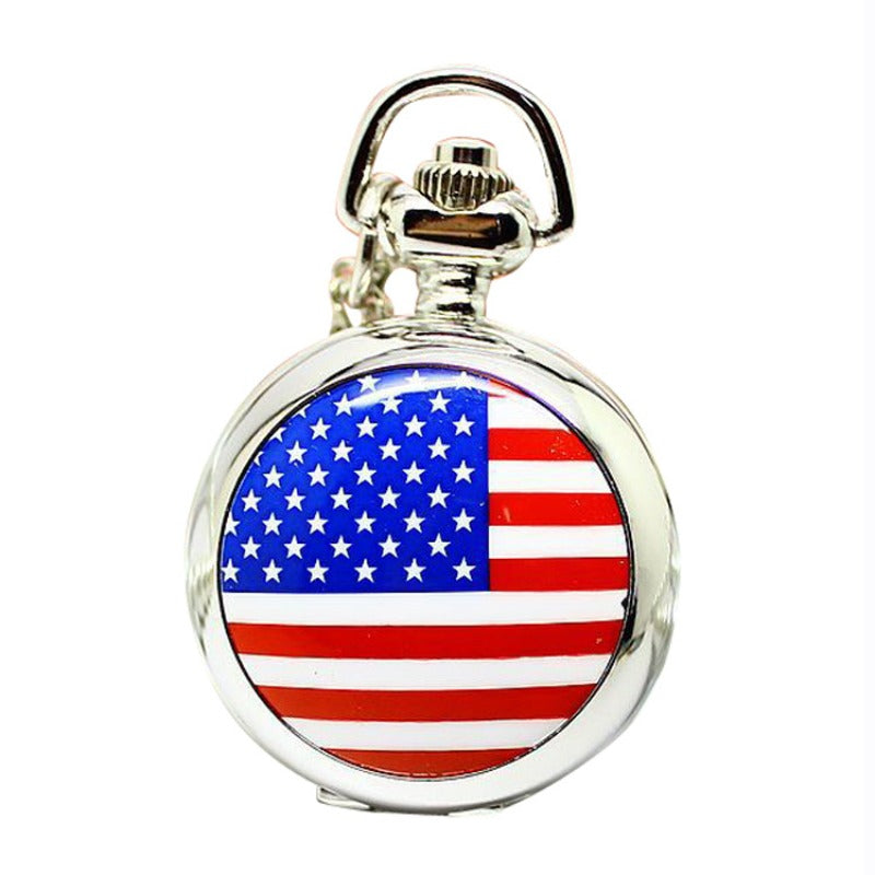 Halloween US Flag Watch Antique Pocket Watch