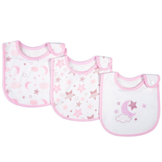 3pcs Cartoon Baby Washable Bibs Newborn Baby Drooling Towel