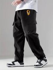 Cargo Pants Men's Flap Pocket Trousers Loose Outdoor Work Pants