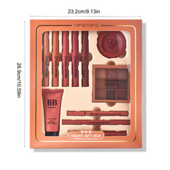 Professional 11Pcs All In One Makeup Kit Eyeshadow Blush Lipstick Mascara Set