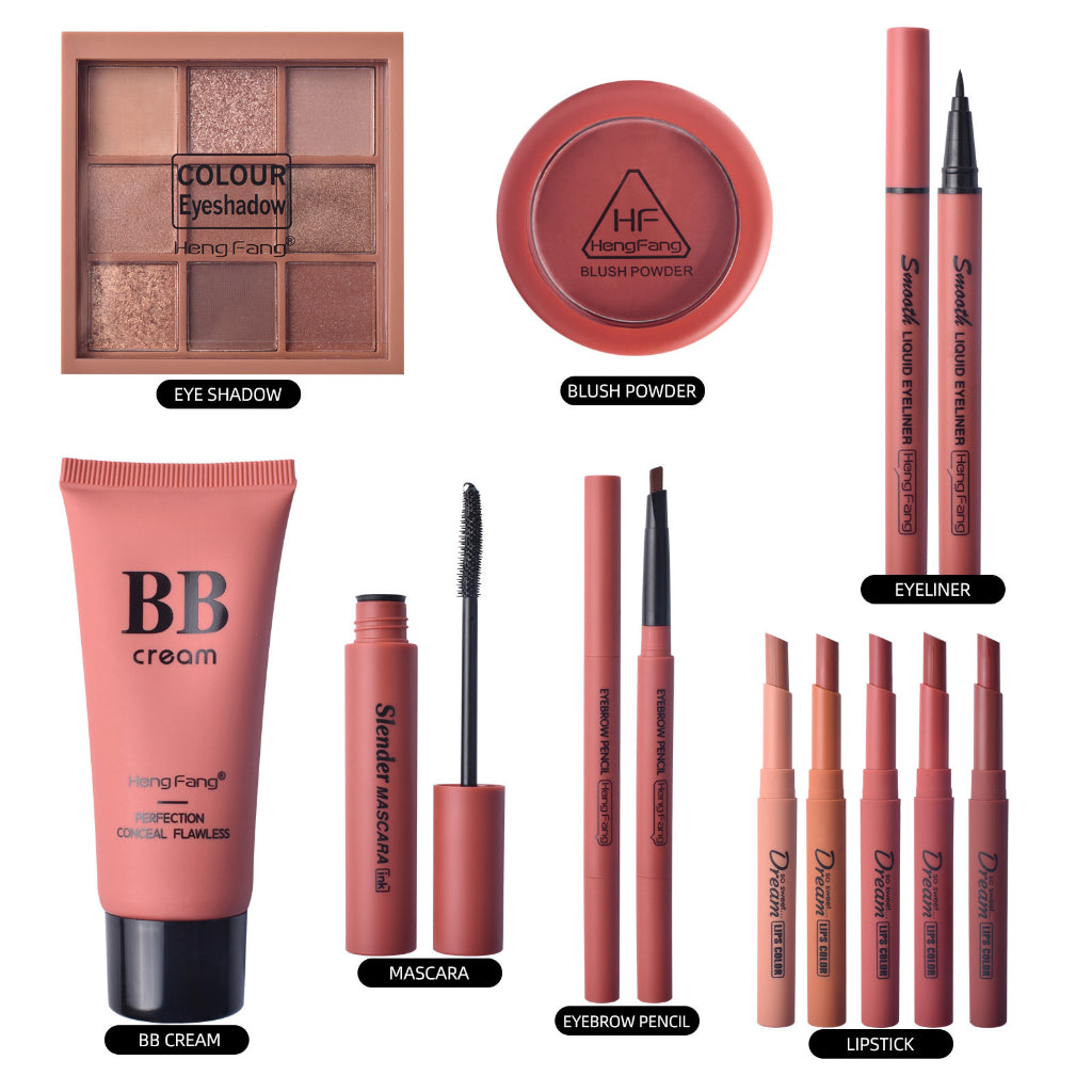 Professional 11Pcs All In One Makeup Kit Eyeshadow Blush Lipstick Mascara Set