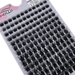 168pcs Cluster Lashes Mix D Curling Individual Eyelashes Extensions DIY Kit