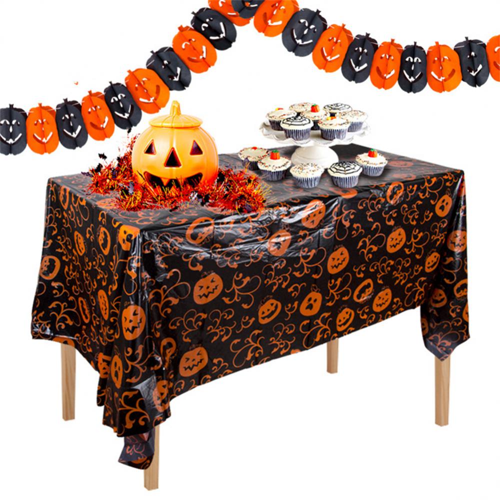Halloween Plastic Tablecloth Party Decoration Supplies