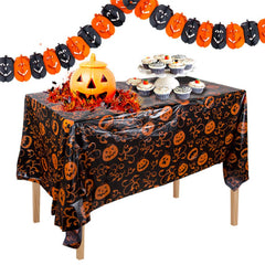 Halloween Plastic Tablecloth Party Decoration Supplies