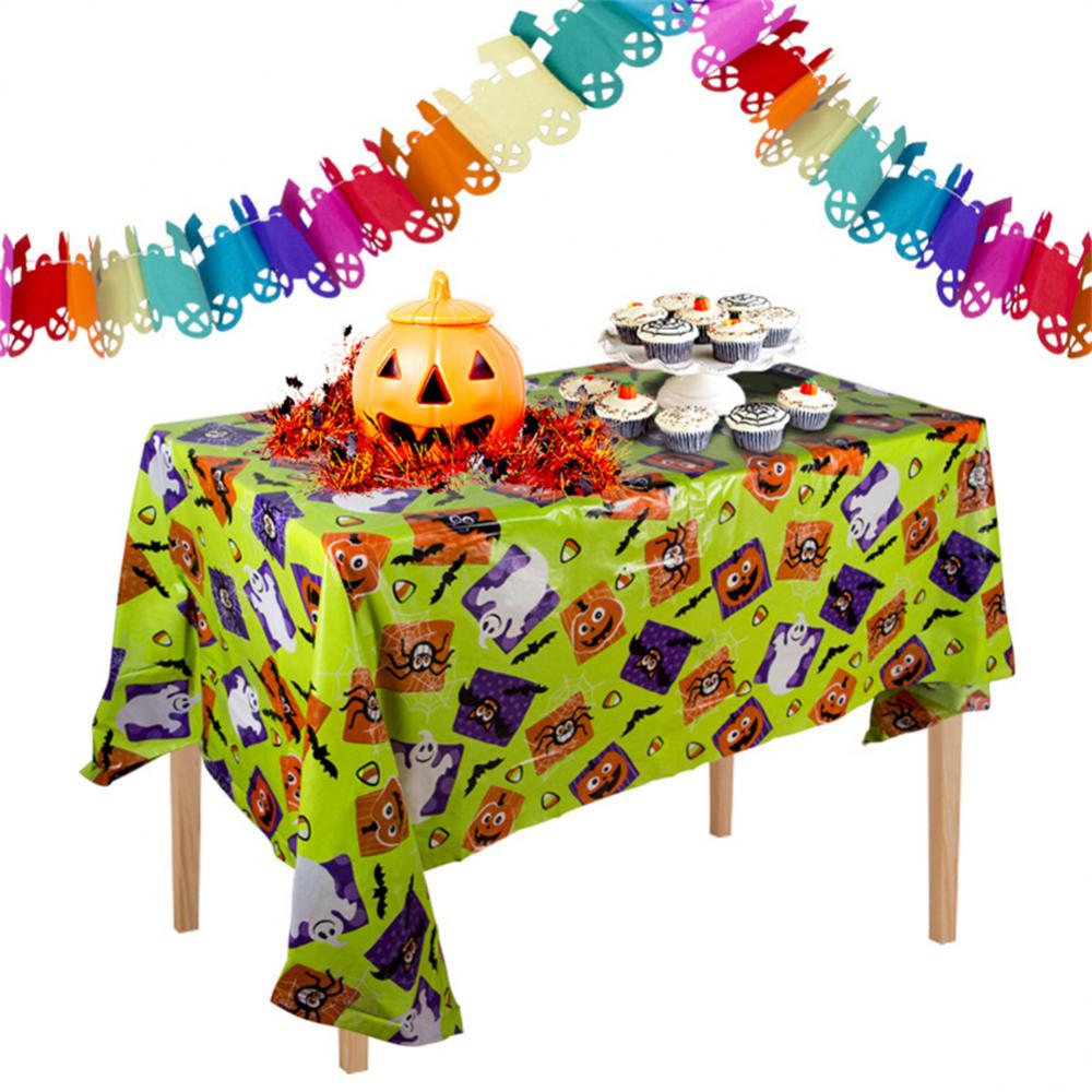 Halloween Plastic Tablecloth Party Decoration Supplies