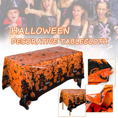 Halloween Plastic Tablecloth Party Decoration Supplies