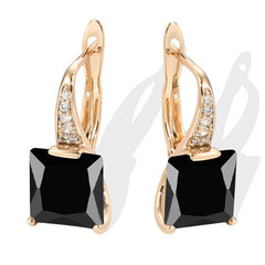 Green Multicolor Birthstone Clip Earrings for Women Dangle Wedding Jewelry