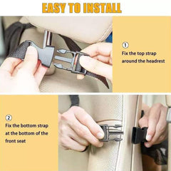 Car Back Seat Storage Bag with Tablet Holder for Kids