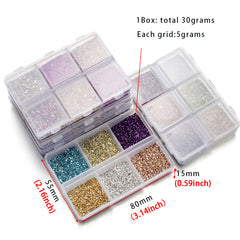 Crushed Glass Stones for DIY Resin Crafts - Nail Art Decoration Material