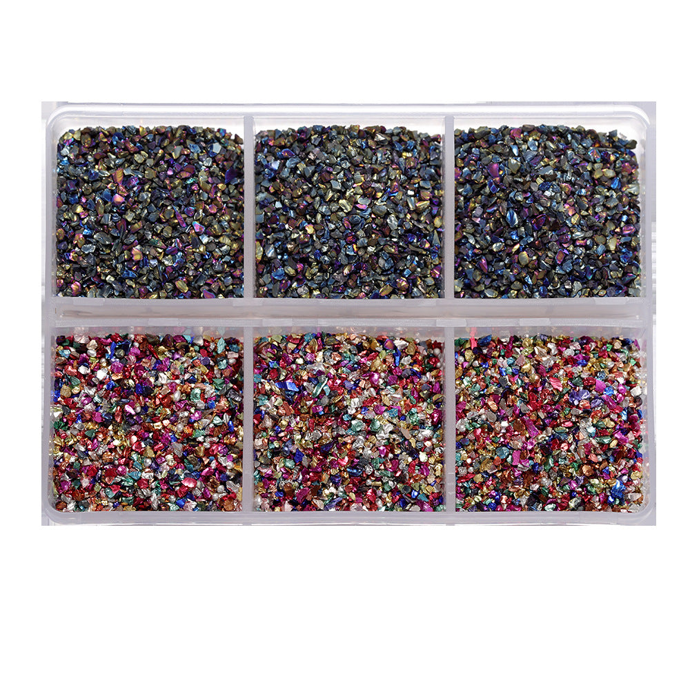 Crushed Glass Stones for DIY Resin Crafts - Nail Art Decoration Material